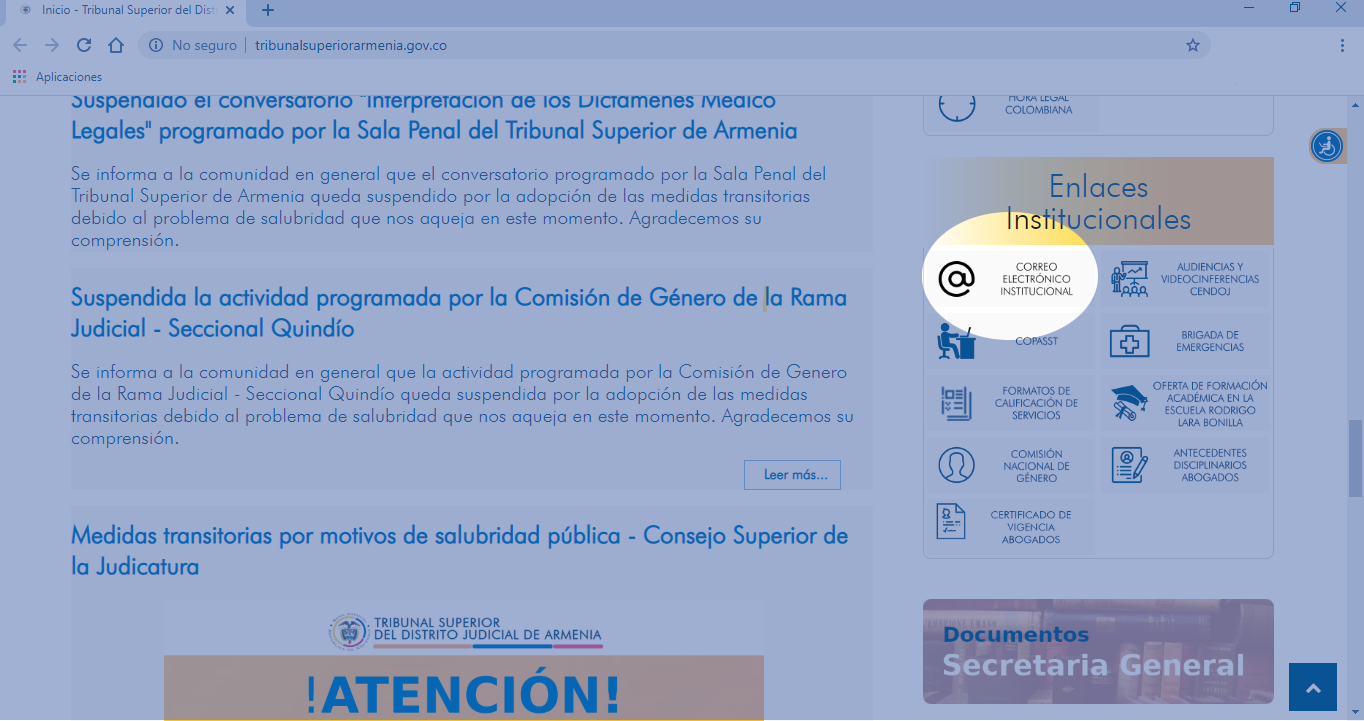 CORREO INSTITUCIONAL